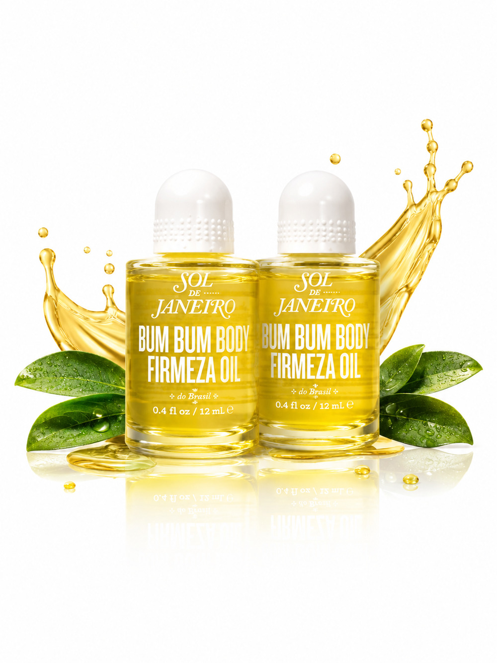 2x Sol de Janeiro Bum Bum Body Firmeza Oil Mini 12ml 0.4oz Twin Set NEW
